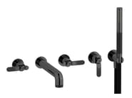 BOLD LEVER B2398 by IB - Rubinetto per vasca a 5 fori a muro con doccetta - 5