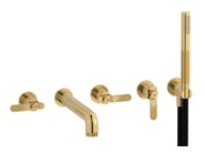 BOLD LEVER B2398 by IB - Rubinetto per vasca a 5 fori a muro con doccetta - 19