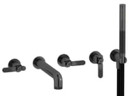 BOLD LEVER B2398 by IB - Rubinetto per vasca a 5 fori a muro con doccetta