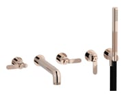 BOLD LEVER B2398 by IB - Rubinetto per vasca a 5 fori a muro con doccetta - 21