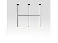 IHANA x3 LED glass and steel ceiling lamp By Marset | design ...