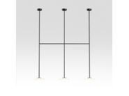 IHANA x3 LED glass and steel ceiling lamp By Marset | design ...