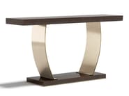KARAMEL by Capital Collection - Consolle rettangolare in acciaio e legno