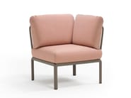 KOMODO ELEMENTO ANGOLO by Nardi - Elemento per divano modulare da giardino in polipropilene/tessuto