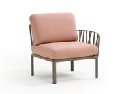 KOMODO ELEMENTO TERMINALE by Nardi - Elemento per divano modulare da giardino in polipropilene/tessuto