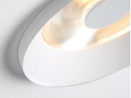 LED semi-inset ceiling lamp KURK By Modular Lighting Instruments