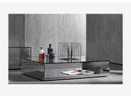 LITT by ACERBIS - Tavolino rettangolare in acciaio inox e cristallo - 4