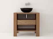MAX | Mobile lavabo by KARPENTER - Mobile lavabo da terra singolo in teak - 2