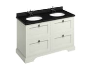 MINERVA | Mobile lavabo da terra by Burlington - Mobile lavabo da terra doppio in MDF con cassetti - 9