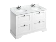 MINERVA | Mobile lavabo da terra by Burlington - Mobile lavabo da terra doppio in MDF con cassetti - 13