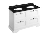 MINERVA | Mobile lavabo da terra by Burlington - Mobile lavabo da terra doppio in MDF con cassetti - 12