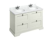 MINERVA | Mobile lavabo da terra by Burlington - Mobile lavabo da terra doppio in MDF con cassetti - 10