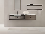 FJORD 24.09 by Noorth - Mobile lavabo sospeso in Solid Surface con cassetti - 4