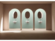 PLATEAU M by Ex.t - Specchio ovale da parete per bagno - 2