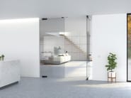 PORTAPIVOT GLASS - DOUBLE DOOR by Portapivot - Porta a bilico in vetro - 2