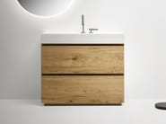 PURE by FALPER - Mobile lavabo singolo con cassetti