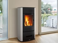 E928 STEEL by Piazzetta - Stufa a legna in acciaio classe A+