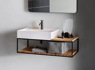 ELEMENT 127 by Pirovano - Mobile lavabo sospeso con specchio