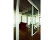 Parete mobile per ufficio by QUARTIERI LUIGI - Parete mobile in alluminio e vetro per ufficio