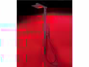 R4 | Colonna doccia con cromoterapia by Tender rain - Colonna doccia a parete in ottone con deviatore con cromoterapia