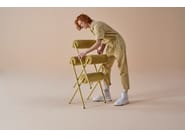 ROLL by Sancal - Sedia con cuscini cilindrici in pelle - 17