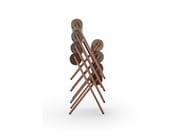 ROLL by Sancal - Sedia con cuscini cilindrici in pelle - 12