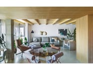 ROLL by Sancal - Sedia con cuscini cilindrici in pelle - 21