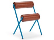 ROLL by Sancal - Sedia con cuscini cilindrici in pelle - 3