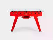 Tovaglia ABAKUHAUS Bowling Palla Crashing - Rettangolare 140x200 Cm, Raso Di Seta, Rosso/Arancio/Bianco