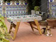 RS3 WOOD by RS Barcelona - Calciobalilla rettangolare in acciaio e gambe in Iroko - 13