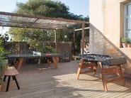 RS3 WOOD by RS Barcelona - Calciobalilla rettangolare in acciaio e gambe in Iroko - 9