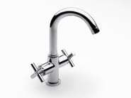 LOFT 5A3043C00 by Roca - Miscelatore per lavabo da piano in ottone cromato con scarico automatico