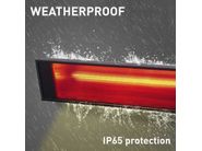 CALDO VETRO 2000 by SINED - Diffusore radiante per esterni e interni in vetroceramica e alluminio - 5