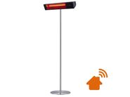 CALDO VETRO PIEDISTALLO WIFI by SINED - Diffusore radiante per esterni in vetroceramica e alluminio