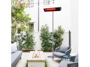 CALDO VETRO PIEDISTALLO WIFI by SINED - Diffusore radiante per esterni in vetroceramica e alluminio - 4