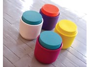 TINGLE by SIXINCH - Pouf contenitore rotondo in plastica rinforzata - 12