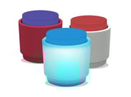 TINGLE by SIXINCH - Pouf contenitore rotondo in plastica rinforzata - 6