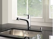 SUNO 10.171.053.000FL by KWC - Miscelatore da cucina sottofinestra con doccetta estraibile - 2