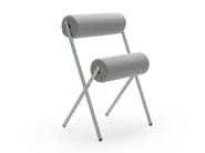 ROLL by Sancal - Sedia con cuscini cilindrici in pelle - 10
