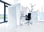 ALU LINE MOVE by Schallsauger - Divisorio ufficio freestanding