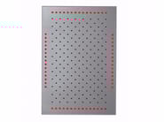 Soffione doccia con cromoterapia by Tender rain - Soffione doccia a LED da incasso a pioggia in metallo - 2 Soffione doccia con cromoterapia by Tender rain - Soffione doccia a LED da incasso a pioggia in metallo - 2