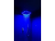 Soffione doccia con cromoterapia by Tender rain - Soffione doccia a LED da incasso a pioggia in metallo - 5 Soffione doccia con cromoterapia by Tender rain - Soffione doccia a LED da incasso a pioggia in metallo - 5