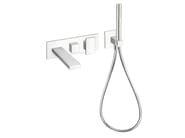 TABULA CRITA102 by CRISTINA Rubinetterie - Set vasca a muro con doccetta