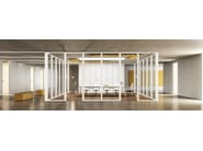 TECNA by Styloffice - Parete divisoria per ufficio in vetro e legno - 2