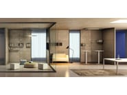TECNA by Styloffice - Parete divisoria per ufficio in vetro e legno - 13
