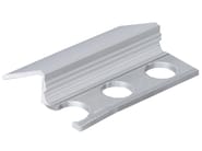 TERMINALE ALLUMINIO ARGENTO E OTTONE by Dakota - Profilo paraspigolo in ottone