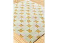 Handgearbeiteter Quadratischer Teppich Top 106 Eucalyptus Leaf