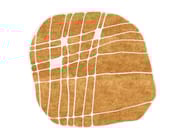 MARRONE by Tapis Rouge - Tappeto curvo fatto a mano