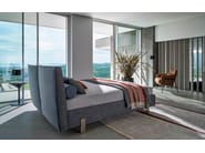 BOOK by Twils - Letto matrimoniale in tessuto con testiera imbottita - 11