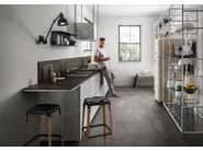 URBAN ANTRACITE by Sapienstone - Top cucina in gres porcellanato effetto cemento - 4
